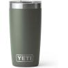 YETI Rambler 10 oz Tumbler, Stainless Steel, Vacuum Insulated with MagSlider Lid, White(Camp Green)