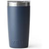 YETI Rambler 10 oz Tumbler, Stainless Steel, Vacuum Insulated with MagSlider Lid, White(Navy)