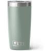 YETI Rambler 10 oz Tumbler, Stainless Steel, Vacuum Insulated with MagSlider Lid, White(Sagebrush Green)