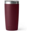 YETI Rambler 10 oz Tumbler, Stainless Steel, Vacuum Insulated with MagSlider Lid, White(Wild Vine Red)