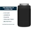 YETI Rambler 12 oz. Colster Can Insulator for Standard Size Cans, Stainless (NO CAN INSERT)(Black)