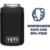 YETI Rambler 12 oz. Colster Can Insulator for Standard Size Cans, Stainless (NO CAN INSERT)(Black (No Can Insert))