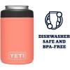 YETI Rambler 12 oz. Colster Can Insulator for Standard Size Cans, Stainless (NO CAN INSERT)(Coral)