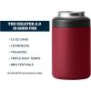 YETI Rambler 12 oz. Colster Can Insulator for Standard Size Cans, Stainless (NO CAN INSERT)(Harvest Red)