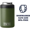 YETI Rambler 12 oz. Colster Can Insulator for Standard Size Cans, Stainless (NO CAN INSERT)(Highlands Olive)