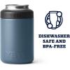YETI Rambler 12 oz. Colster Can Insulator for Standard Size Cans, Stainless (NO CAN INSERT)(Nordic Blue)