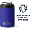 YETI Rambler 12 oz. Colster Can Insulator for Standard Size Cans, Stainless (NO CAN INSERT)(Offshore Blue)