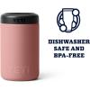 YETI Rambler 12 oz. Colster Can Insulator for Standard Size Cans, Stainless (NO CAN INSERT)(Sandstone Pink)