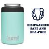 YETI Rambler 12 oz. Colster Can Insulator for Standard Size Cans, Stainless (NO CAN INSERT)(Seafoam)