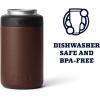 YETI Rambler 12 oz. Colster Can Insulator for Standard Size Cans, Stainless (NO CAN INSERT)(Wetlands Brown (No Can Insert))