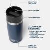 YETI Rambler 12 oz Travel Bottle, Stainless Steel, Vacuum Insulated with Leakproof Commuter Cap, Black(Black)