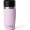 YETI Rambler 12 oz Travel Bottle, Stainless Steel, Vacuum Insulated with Leakproof Commuter Cap, Black(Cherry Blossom – Textured)