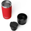 YETI Rambler 12 oz Travel Bottle, Stainless Steel, Vacuum Insulated with Leakproof Commuter Cap, Black(Rescue Red)