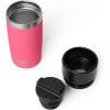 YETI Rambler 12 oz Travel Bottle, Stainless Steel, Vacuum Insulated with Leakproof Commuter Cap, Black(Tropical Pink)