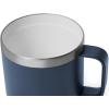 YETI Rambler 14 oz Ceramic Lined Stackable Mug, Vacuum Insulated, Stainless Steel with MagSlider Lid, Seafoam(Navy)