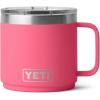 YETI Rambler 14 oz Ceramic Lined Stackable Mug, Vacuum Insulated, Stainless Steel with MagSlider Lid, Seafoam(Tropical Pink)