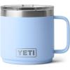 YETI Rambler 14 oz Stackable Mug, Vacuum Insulated, Stainless Steel with MagSlider Lid(Big Sky Blue)