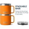YETI Rambler 14 oz Stackable Mug, Vacuum Insulated, Stainless Steel with MagSlider Lid(King Crab)