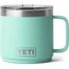 YETI Rambler 14 oz Stackable Mug, Vacuum Insulated, Stainless Steel with MagSlider Lid(Seafoam)