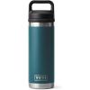 YETI Rambler 18 oz Bottle, Vacuum Insulated, Stainless Steel with Chug Cap, White(Agave Teal)