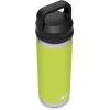 YETI Rambler 18 oz Bottle, Vacuum Insulated, Stainless Steel with Chug Cap, White(Chartreuse)