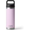 YETI Rambler 18 oz Bottle, Vacuum Insulated, Stainless Steel with Chug Cap, White(Cherry Blossom – Textured)