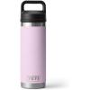 YETI Rambler 18 oz Bottle, Vacuum Insulated, Stainless Steel with Chug Cap, White(Cherry Blossom)