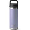 YETI Rambler 18 oz Bottle, Vacuum Insulated, Stainless Steel with Chug Cap, White(Cosmic Lilac)