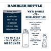 YETI Rambler 18 oz Bottle, Vacuum Insulated, Stainless Steel with Chug Cap, White(Grey Stone-Textured)