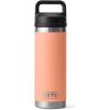 YETI Rambler 18 oz Bottle, Vacuum Insulated, Stainless Steel with Chug Cap, White(Low Country Peach)