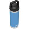 YETI Rambler 18 oz Bottle, Vacuum Insulated, Stainless Steel with Chug Cap, White(Pacific Blue)