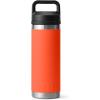 YETI Rambler 18 oz Bottle, Vacuum Insulated, Stainless Steel with Chug Cap, White(Papaya)