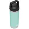 YETI Rambler 18 oz Bottle, Vacuum Insulated, Stainless Steel with Chug Cap, White(Seafoam)