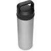 YETI Rambler 18 oz Bottle, Vacuum Insulated, Stainless Steel with Chug Cap, White(Stainless)