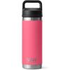 YETI Rambler 18 oz Bottle, Vacuum Insulated, Stainless Steel with Chug Cap, White(Tropical Pink)