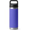 YETI Rambler 18 oz Bottle, Vacuum Insulated, Stainless Steel with Chug Cap, White(Ultramarine Violet)