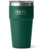 YETI Rambler 20 oz Stackable Tumbler, Stainless Steel, Vacuum Insulated with MagSlider Lid(Black Forest Green)