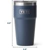 YETI Rambler 20 oz Stackable Tumbler, Stainless Steel, Vacuum Insulated with MagSlider Lid(Charcoal)