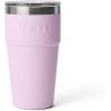 YETI Rambler 20 oz Stackable Tumbler, Stainless Steel, Vacuum Insulated with MagSlider Lid(Cherry Blossom – Textured)