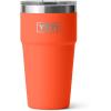 YETI Rambler 20 oz Stackable Tumbler, Stainless Steel, Vacuum Insulated with MagSlider Lid(Papaya)