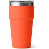 YETI Rambler 20 oz Stackable Tumbler, Stainless Steel, Vacuum Insulated with MagSlider Lid(Papaya)