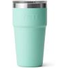 YETI Rambler 20 oz Stackable Tumbler, Stainless Steel, Vacuum Insulated with MagSlider Lid(Seafoam)