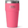 YETI Rambler 20 oz Stackable Tumbler, Stainless Steel, Vacuum Insulated with MagSlider Lid(Tropical Pink)
