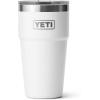 YETI Rambler 20 oz Stackable Tumbler, Stainless Steel, Vacuum Insulated with MagSlider Lid(White)