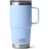 YETI Rambler 20 oz Travel Mug, Stainless Steel, Vacuum Insulated with Stronghold Lid(Big Sky Blue)