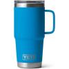 YETI Rambler 20 oz Travel Mug, Stainless Steel, Vacuum Insulated with Stronghold Lid(Big Wave Blue)