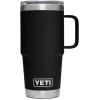 YETI Rambler 20 oz Travel Mug, Stainless Steel, Vacuum Insulated with Stronghold Lid(Black)