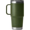 YETI Rambler 20 oz Travel Mug, Stainless Steel, Vacuum Insulated with Stronghold Lid(Highlands Olive)