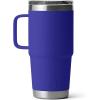 YETI Rambler 20 oz Travel Mug, Stainless Steel, Vacuum Insulated with Stronghold Lid(Offshore Blue)