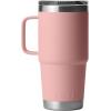 YETI Rambler 20 oz Travel Mug, Stainless Steel, Vacuum Insulated with Stronghold Lid(Sandstone Pink)